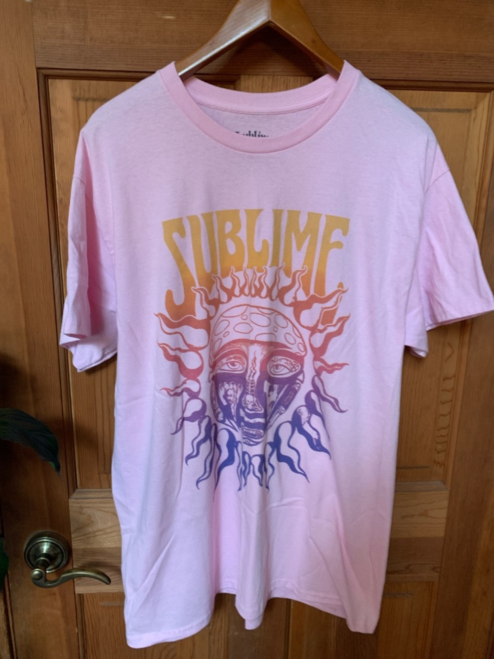 NWOT Women’s Sublime Over Sz Tee.  Sz L, Pink.